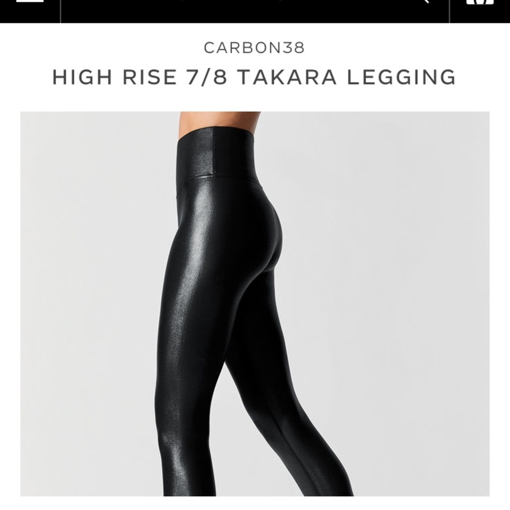 Carbon38 Takara High Waisted 7/8 length leggings M